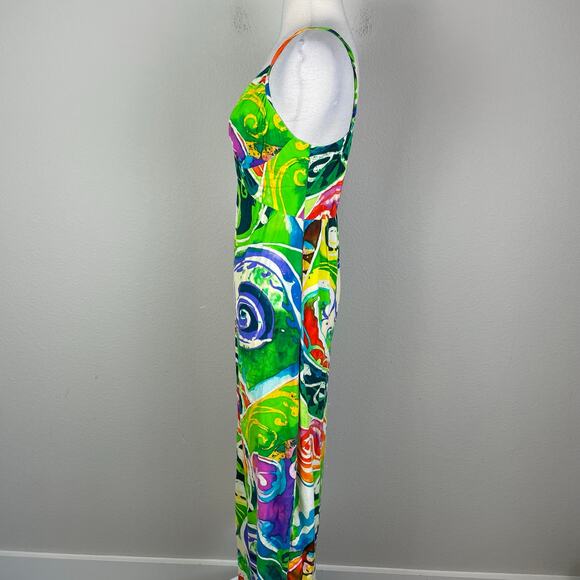 Jam's World Multi Color Floral Hawaiian  Maxi Sundress Small - Picture 4 of 7